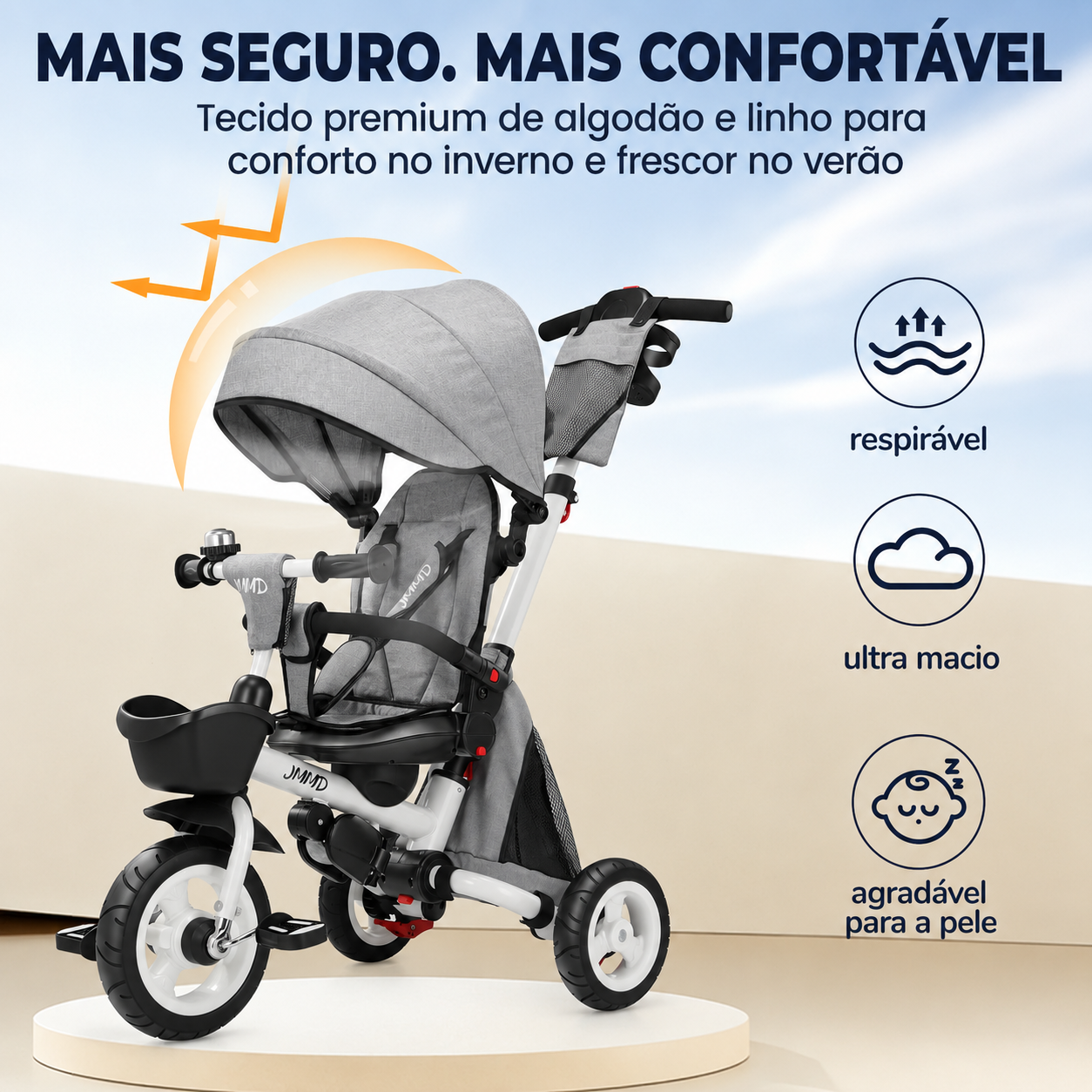Triciclo Dobrável 8 em 1